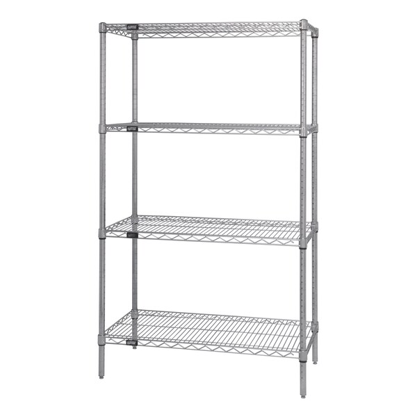 Quantum Storage Systems Wire Shelving Unit, Starter, 800 lb., SteelWire Shelving Unit, Starter, 800 lb., Steel, Width: 72" WR86-1872C - main
